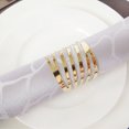 thumbnail image 1 of 12pcs Back Pattern Wedding Napkin Rings Table Decoration Family Gatherings Hollow Out Family Gatherings Everyday Use Napkin Buckle Holder, 1 of 7