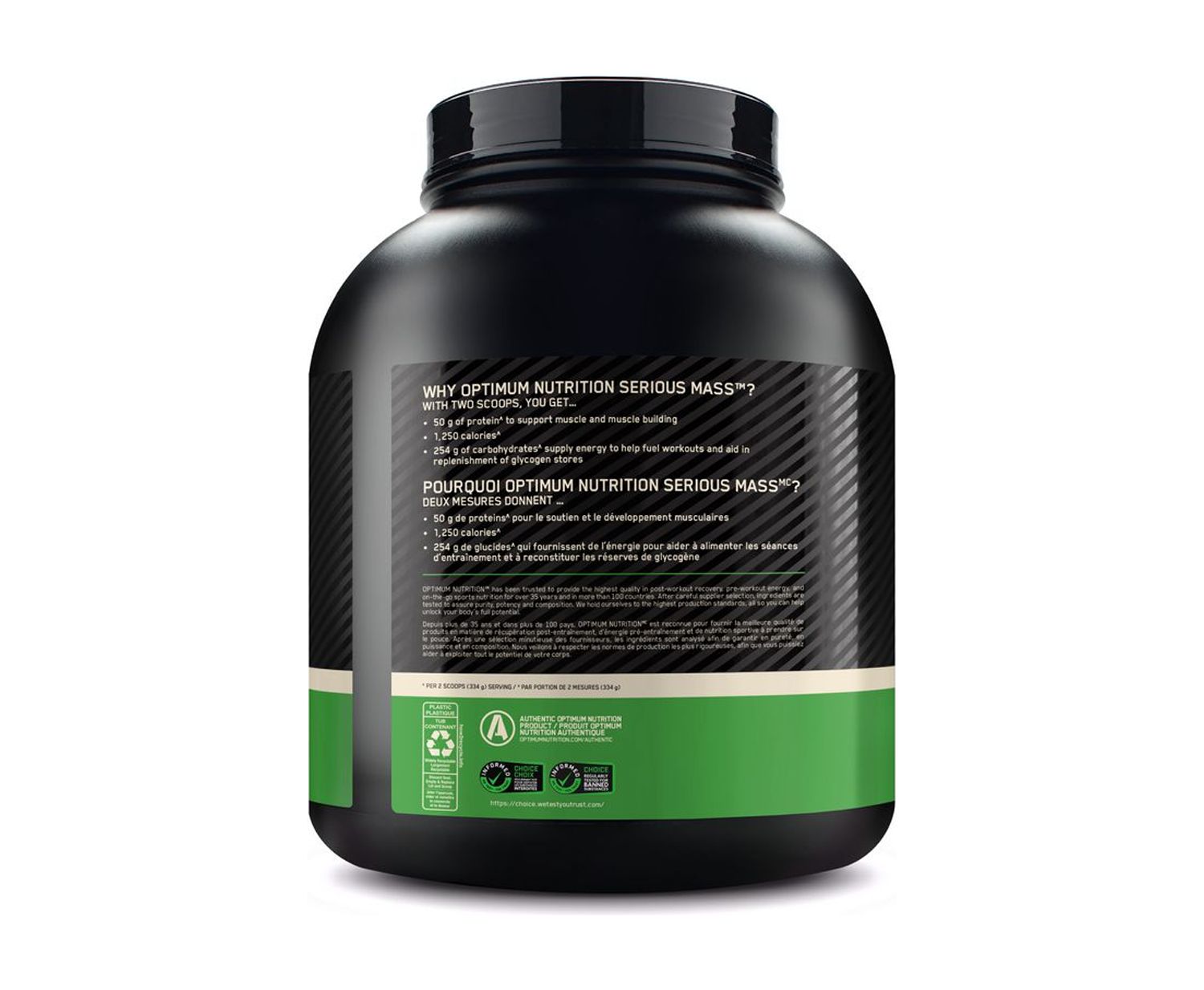 Optimum Nutrition Serious Mass Vanille 2,7 kg