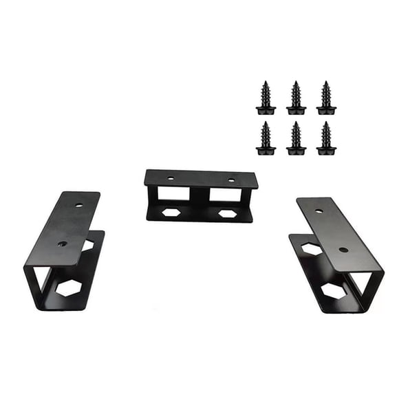 funtasica Support d'Ordinateur Portable sous le Bureau Rangement pour Ordinateur Portable Comprend des Vis Métalliques pour Appareils jusqu'à Noir