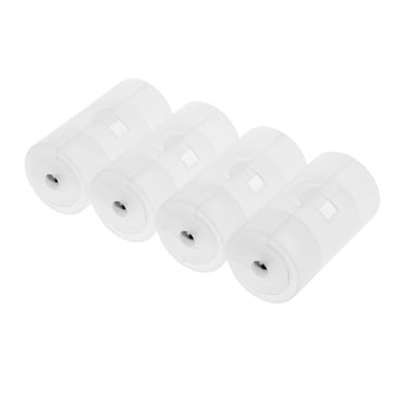 4 Pcs Convertisseur Adaptateur de Pile Taille AA vers D Étui de Protection pour Pile Support Matériau PP