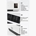 thumbnail image 4 of Wall Heaters, Electric Air Conditioner Cooling Heating Wall Mount Easy Operation Temperature Protection Timer Air Cooling Heater Indoor Electric Space Heaters Indoor Space Heater, 4 of 8