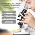 thumbnail image 2 of Microscope for Kids 100X 400x 2000X Magnification Kids Science Toys with Microscope Slides LED Light and Box Education Scientific Toys for Child White, 2 of 8