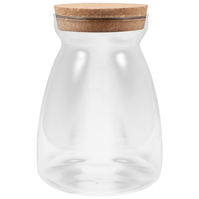 Glass Jar Storage Container Candy Jar Kitchen Canister Airtight Cookie Jar with Lid for Candy