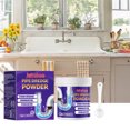 thumbnail image 1 of RYRDWP Sewer Unclogging Powder Household Kitchen And Bathroom Drains Blockage Prevention Unclogging Deodorization Pipe Cleaning Powder 100g, 1 of 9