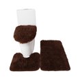 thumbnail image 1 of Mistaha 3PCS Bath Mat Toilet Lid Cover U-Shaped Rug Non Slip Soft Floor Rug Water Absorbent Solid Door Mat Bathroom Rug Carpet Seat Cover Rug Set, 1 of 6