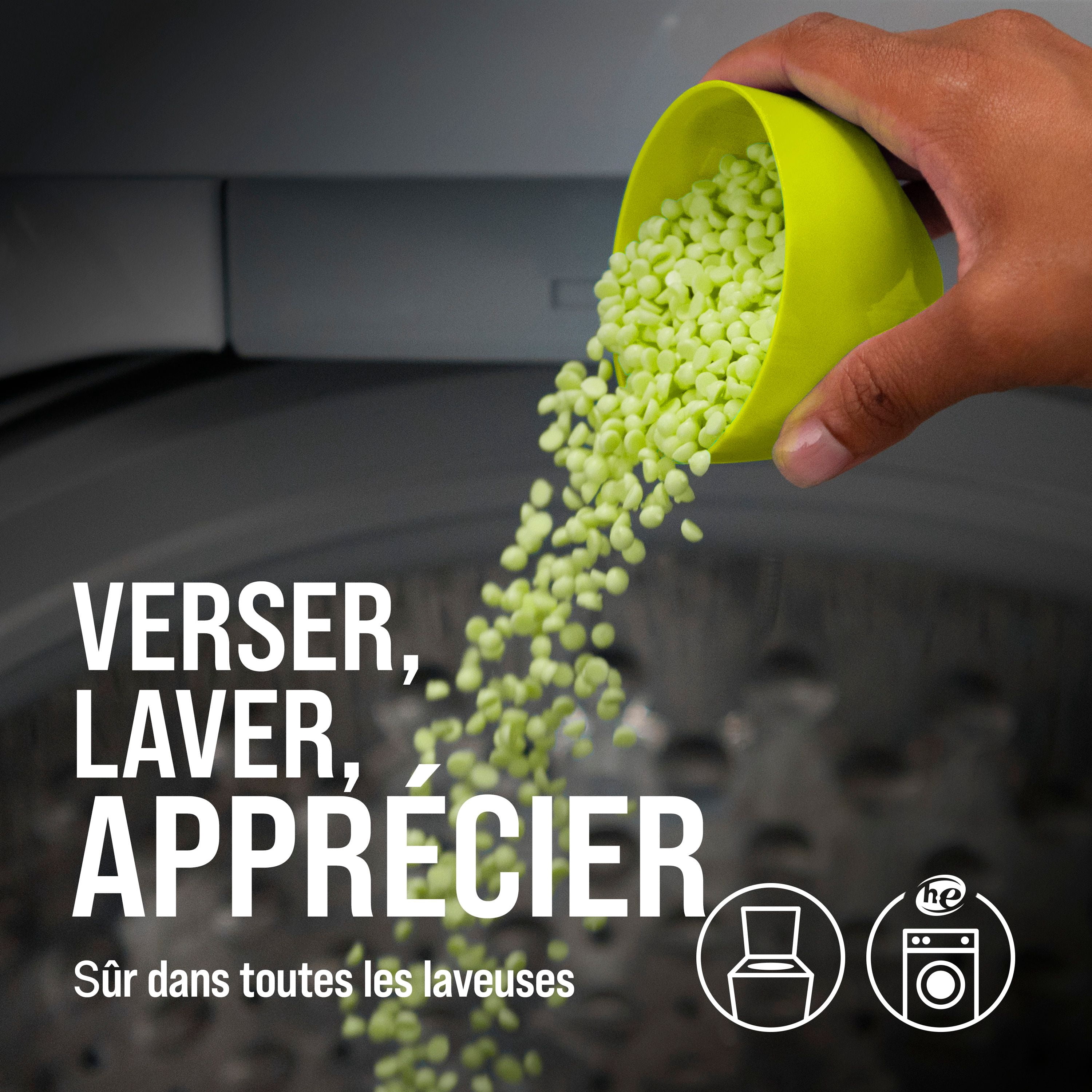 Perles de rehausseur de parfum pour lessive Downy Unstopables, parfum Paradis, perles pour la lessive pour protéger contre les odeurs, perles rehausse-parfum Downy, rehausseurs de parfum pour lessive
