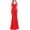 Red, variant on Bohemian Dress for Women Evening Gowns for Women, Womens Formal Split Maxi Dresses, Sleeveless V Neck Ruched Cocktail Long Dress S-3 Wine S