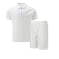 thumbnail image 5 of NTACZA Mens Shorts Set Shirt And Shorts Short Sleeve Tracksuits Quarter Zip Athletic Sweatsuits for Men S, 5 of 5