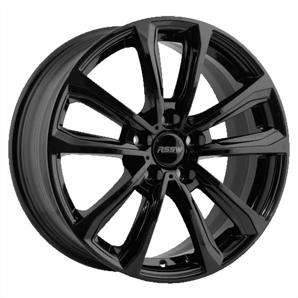 RSSW Carbon Gloss Black 19X8.5 Alloy Wheel for cars and SUVs with 5-114.3 bolt pattern, 39 mm offset and 67.1 centerbore