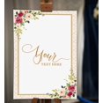 thumbnail image 2 of Darling Souvenir MADE WITH LOVE PersonalizedWelcomeBannerWatercolor Flower With Border,Custom Text Poster Party CollectionWelcomeSignGreat For Wedding, Birthday, Engagement Party- 18x12, 2 of 5