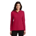 thumbnail image 1 of Port Authority Women's Silk Touch Long Sleeve Polo. L500LS, 1 of 1