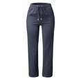 thumbnail image 2 of 2025 Pantalon Décontracté pour Femmes Uni Pyjama en Coton pour Femmes Grande Taille Coton et Pantalon avec Pantalon Habillé pour Femmes Grande Taille Poche Long, 2 of 5