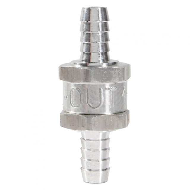 Aluminum One Way Petrol Silver Check Valve, Automobile Check Valve, For Low Pressure Fuel Systems Carburetors
