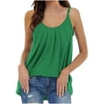 thumbnail image 2 of Birdeem Femmes Été Mode Décontractée Camisoles Sans Manches Col Rond Unies Débardeurs Blouse Gilet, 2 of 6