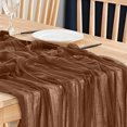 thumbnail image 4 of Boho Gauze Green Wedding Table Runner Fabric Kitchen Dining Holiday Table Decor For Home Party Indoor, 4 of 5