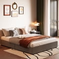 thumbnail image 2 of Yiwa Upholstered Platform Bed Frame, Linen Fabric with Four Storage Drawers and Wooden Slat Support, Easy Assembly, 2 of 7