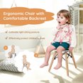thumbnail image 4 of Costway 4 PCS Kids Chair Set Mid-Century Modern Style Dining Chairs w/ Wood Legs, 4 of 10