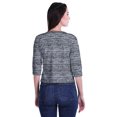 thumbnail image 3 of Moomaya Printed Keyhole Neck Ring Top Casual 3/4th Sleeve Tees Tank Tunic Top, 3 of 5