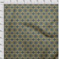 thumbnail image 3 of oneOone Cotton Poplin Fabric Paisley & Floral Ikat Print Fabric By Yard 42 Inch Wide, 3 of 4