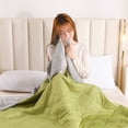 thumbnail image 1 of Boovnll Skin-Friendly Plain Printed Washed Cotton Summer Quilt Ventilation Quilt, 1 of 9