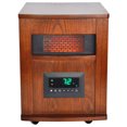 thumbnail image 1 of LifeSmart Chauffage Infrarouge et Télécommande en Bois à Quartz 6 Éléments, Marron, 1 of 3