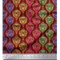 thumbnail image 1 of Soimoi polyester Crepe Fabric Floral & Damask Ethnic Print Fabric by Yard 42 Inch Wide, 1 of 3