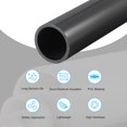 thumbnail image 3 of Uxcell Rigid Round Pipe Black High Impact for Water Pipe 1.06 x 1.26", 3 of 6