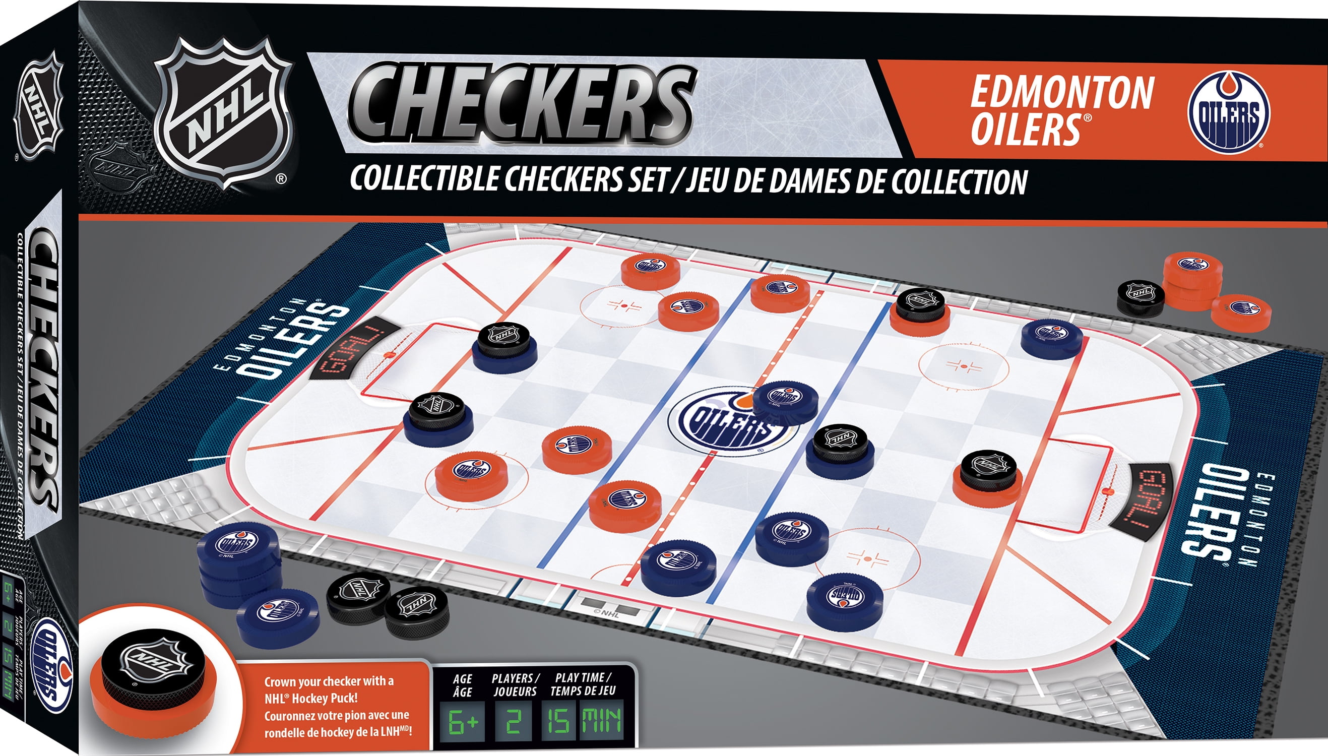 Masterpieces Puzzle Company Edmonton Oilers Checkers Board Game