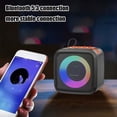 thumbnail image 4 of Chmadoxn Bluetooth Speaker,Bluetooth Audio RGB Colorful High Battery Low Latency Bluetooth Multifunctional Wide Area Sound Effect 5.3 Bluetooth Speaker Plastic Bluetooth speaker, 4 of 6