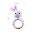 thumbnail image 4 of Cartoon Knitting, Hand Crochet Weaving, Ringing Bell, Wooden Ring, the Bell Inside Can Make A Sound E, 4 of 4