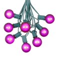 thumbnail image 1 of 100 Foot G40 Outdoor Patio String Lights & 125 Purple Globe Bulbs, 1 of 7