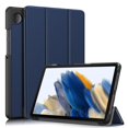 thumbnail image 1 of TFixol Slim Tri-Fold Protective Cover with Auto Wake/Sleep for Samsung Galaxy Tab A9/A9 Plus 2023, Magnetic Closure, Lightweight Design, Dark Blue - 11 Inch, 1 of 6