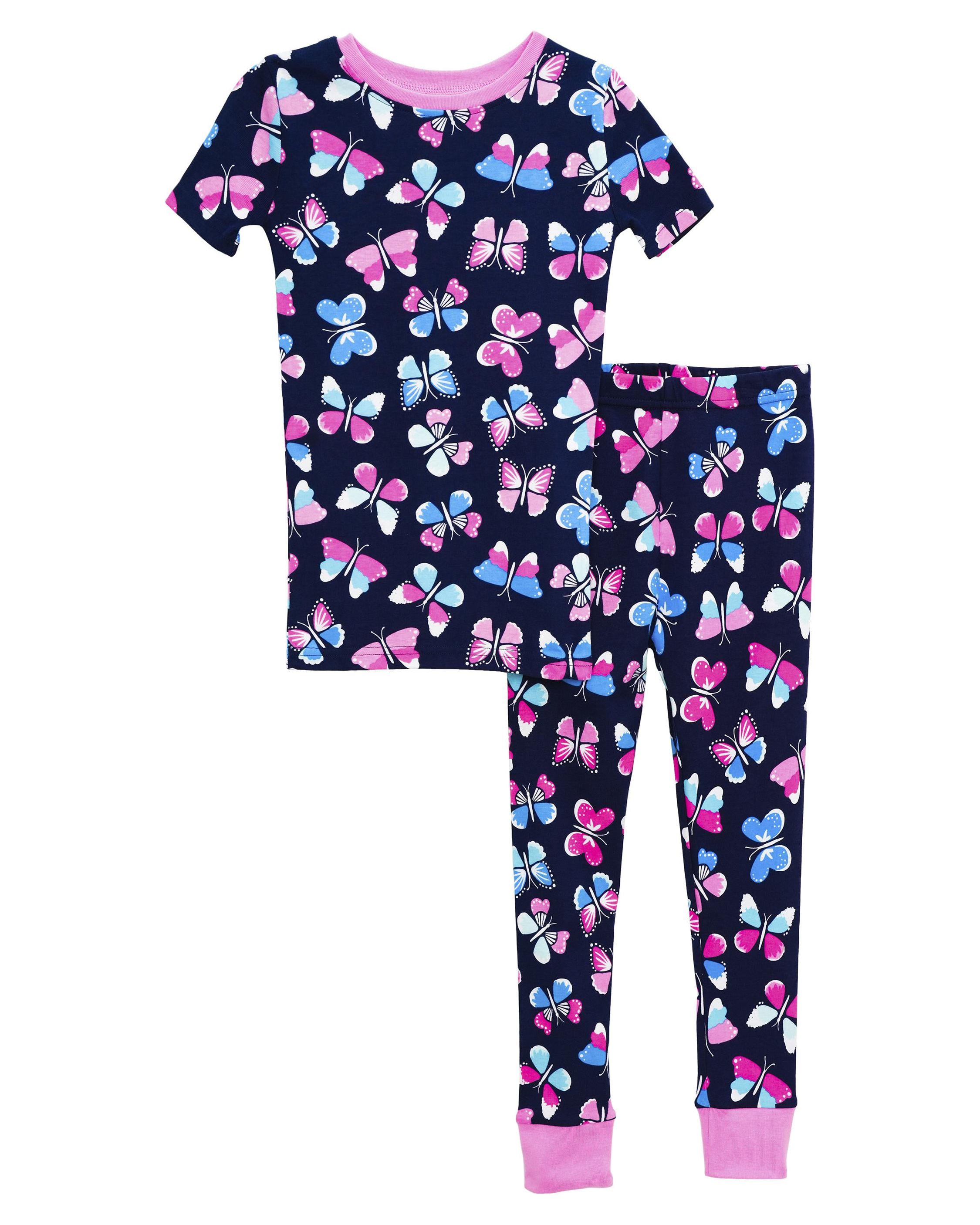 Prestigez Ensemble de Pyjama pour Filles en Coton Biologique