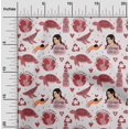 thumbnail image 2 of oneOone Polyester Spandex Dark Rose Brown Fabric Earth Fabric For Sewing Printed Craft Fabric By The Yard 56 Inch Wide, 2 of 4