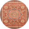 thumbnail image 1 of Ahgly Company Indoor Round Abstract Red Abstract Area Rugs, 3' Round, 1 of 6