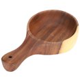thumbnail image 1 of Serving Bowl, Individual Handmade Wood Bowl With Handle For Cereals Nut Mixes Snacks For Salads Pasta, 1 of 8