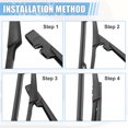 thumbnail image 3 of Unique Bargains 11" 12" Rear Windshield Wiper Blades for Ford Edge 2007-2014 9T4Z17526-A, 3 of 5