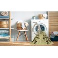 thumbnail image 2 of Ahgly Company Tapis d'Intérieur Lavable en Machine Carré Transitionnel Jaune Soleil, 4 Pieds Carré, 2 of 7