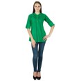 thumbnail image 2 of Robe Haut Boho Unie Tenue Décontractée Tunique Vêtements pour Femmes Coton Robe d'Été, 2 of 4