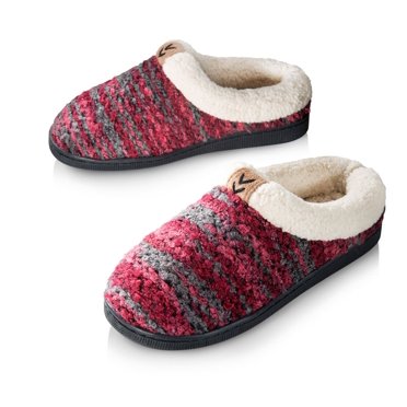 Pupeez Pantoufles Tricotées pour Filles; une Chaussure de Maison pour Enfants Douillette et Chaude Doublée en Molleton