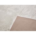 thumbnail image 3 of Chainplus Super Soft White Fluffy Rug Faux Fur Area Rug, Fur Rugs for Bedroom, Fuzzy Carpet for Living Room, 40*40cm, 3 of 7