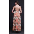 thumbnail image 3 of Bimba Robe Longue Maxi Imprimée en Rayonne pour Femmes à Bretelles Spaghetti Ajustables Boho-X-Grand, 3 of 5