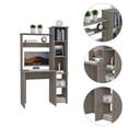 thumbnail image 3 of TUHOME Versalles Desk Engineered Wood Desks in  Gray, 3 of 9