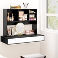 thumbnail image 4 of Costway Computer Desktop Bookcase Countertop Storage Bookshelf Organizer with 4 Cubbies Black, 4 of 10
