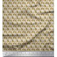thumbnail image 1 of Soimoi Moss Georgette Fabric Flower Artistic Decor Fabric Printed Yard 42 Inch Wide, 1 of 3