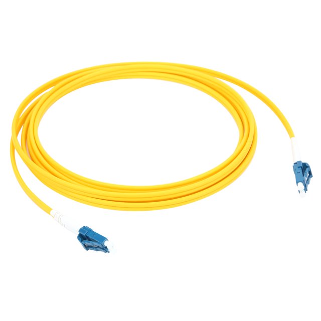 Fil de Survoltage en Fibre, Cordon de Patch Optique en Fibre PVC à Faible Perte d'Insertion, Extensible, Résistant LC/UPC-LC/UPC pour Communication par Fibre Optique pour Station de Base de Communication