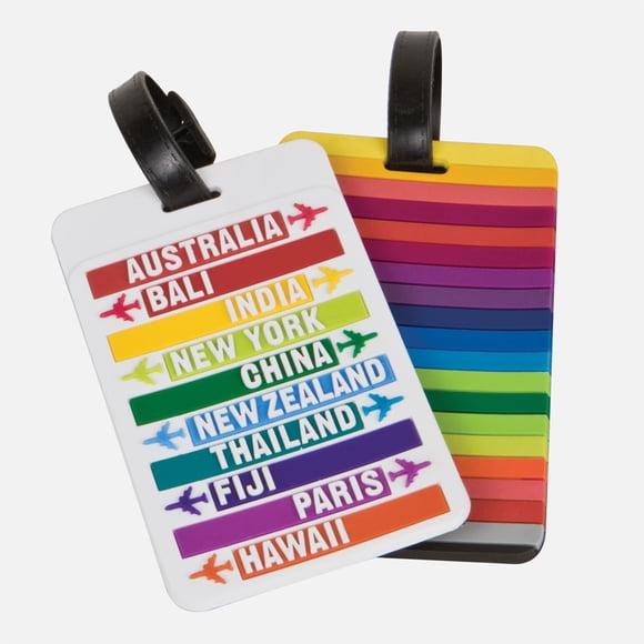 Travelon Set of 2 Luggage Tags - Stripes