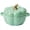 Green, variant on Jierger Oven Pot with Lid, Pumpkin Pottery Dessert Saucepan, Mini Baking Dish Cute Pumpkins Bowl, Covered Oven Ceramic Stockpot, Pumpkin-Shaped Casserole, 4 Color Available