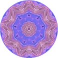 thumbnail image 1 of Ahgly Tapis Rond Lavable en Machine Intérieur Transitionnel Heliotrope Violet, 6 Pieds Rond, 1 of 7