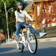 thumbnail image 2 of VIRIBUS 24" Women's Beach Cruiser Bike Adjustable Saddle & Handlebar White, 2 of 14